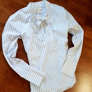 MICHAEL KORS Pinstripe Blouse - Size M (NWOT)